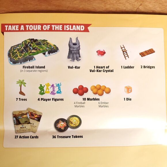 Fireball Island Race to Adventure Board Game 2021 Complete 2-4 Players Age 7+ - Picture 7 of 10